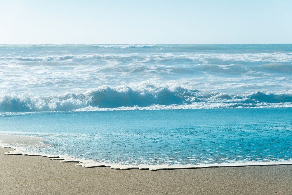 Art Print: Turquoise Sea Water Beach Landscape