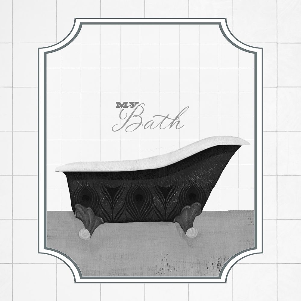 Wall art: Peacock Bath V, by Hopfensperger