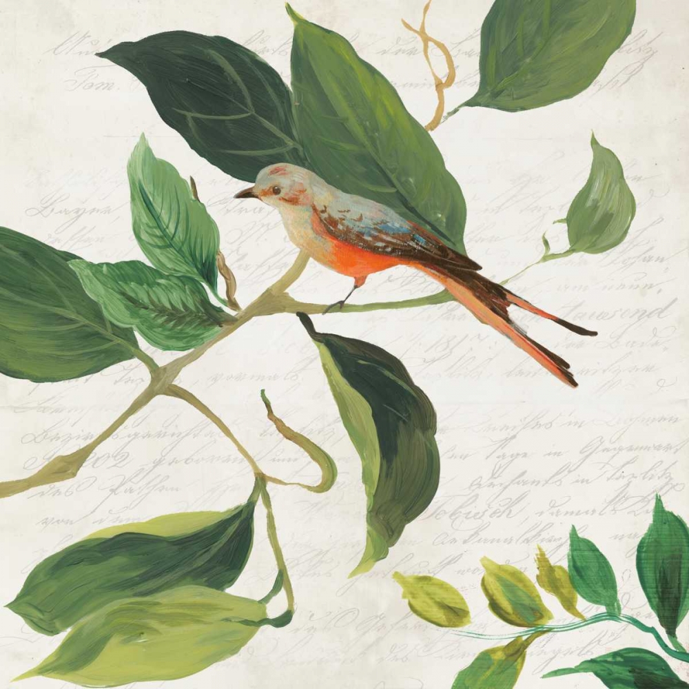 Wall art: Singing Bird I, by Jensen, Asia