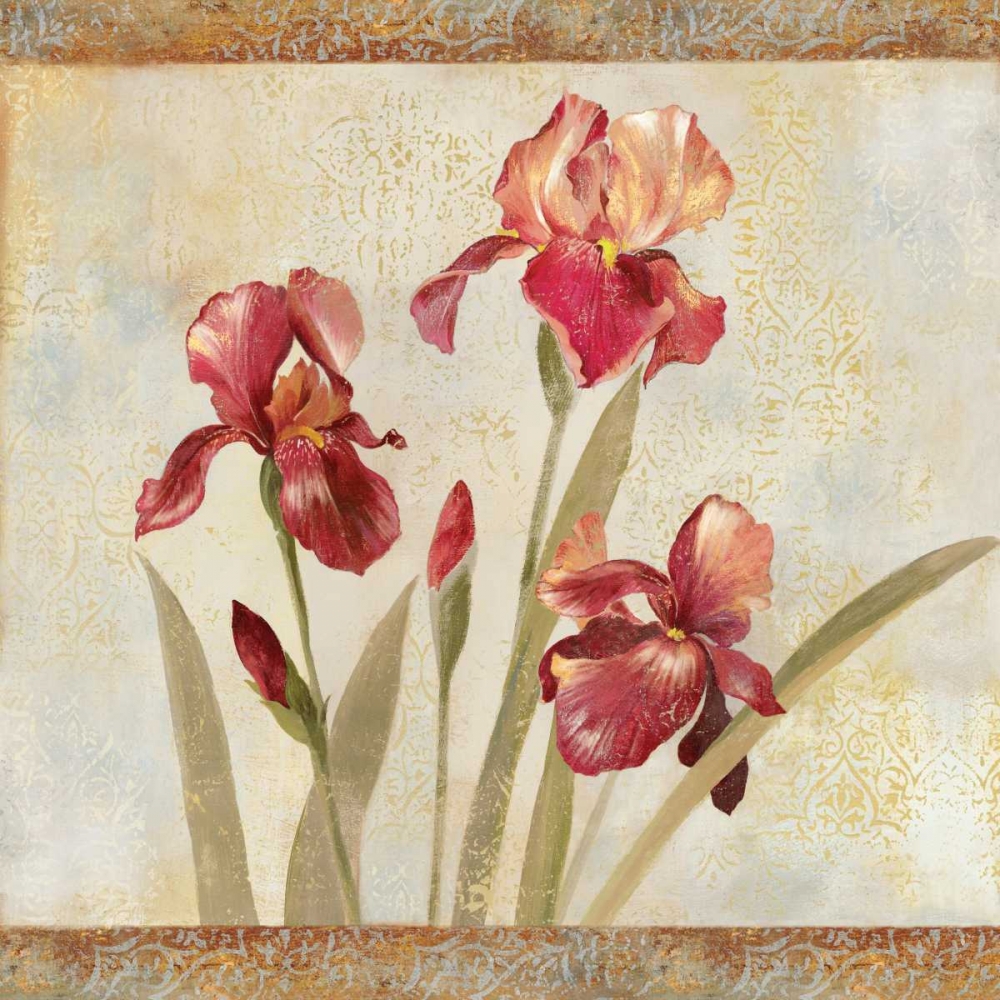 Wall Art Painting id:10844, Name: Iris Tapestry I, Artist: Jensen, Asia