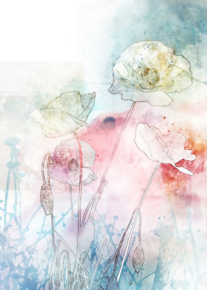 Wall Art Painting id:439853, Name: Dancing Poppies, Artist: Roko, Ken