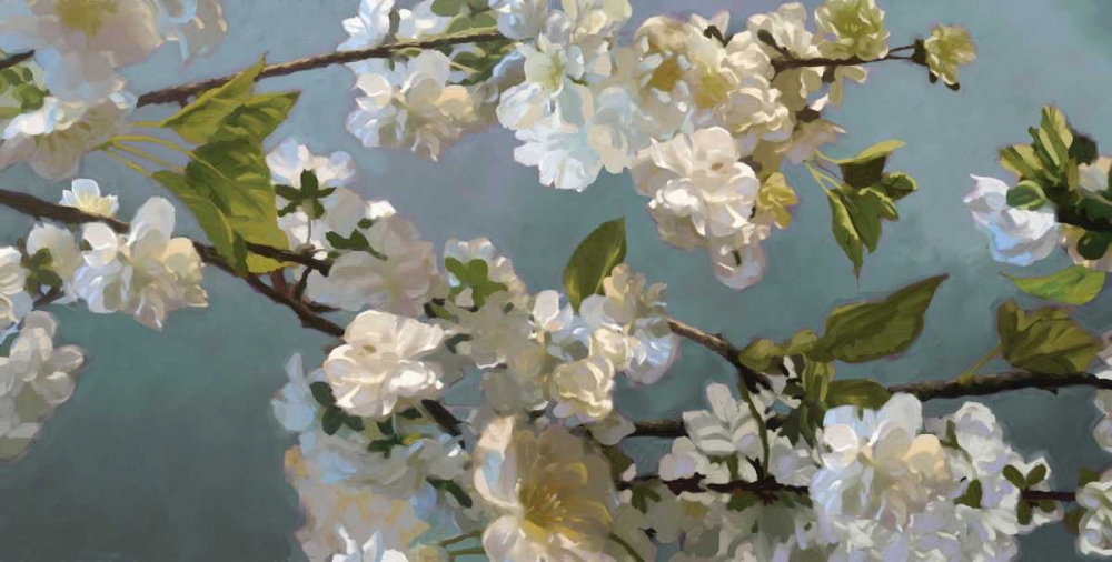 Wall Art Painting id:63312, Name: Blue Blossoms, Artist: Novak, Rick