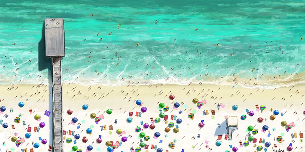 Wall Art Painting id:417786, Name: Beach Joy, Artist: Novak, Rick