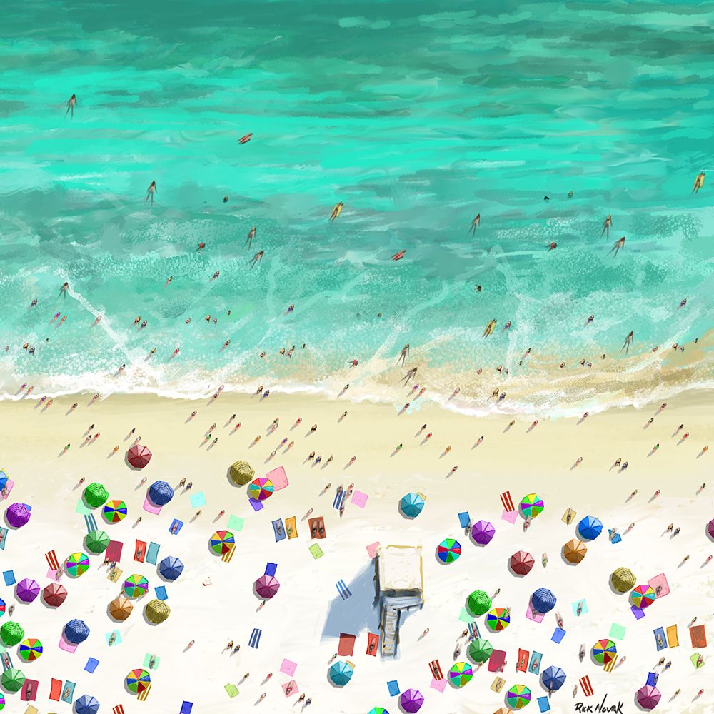 Wall Art Painting id:473214, Name: The Beaches II, Artist: Novak, Rick