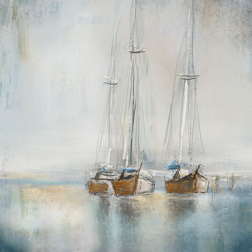 Wall Art Painting id:489441, Name: Blue Sailing I , Artist: Novak, Rick