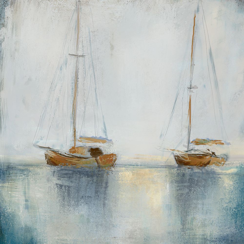 Wall Art Painting id:557918, Name: Blue Sailing II, Artist: Novak, Rick
