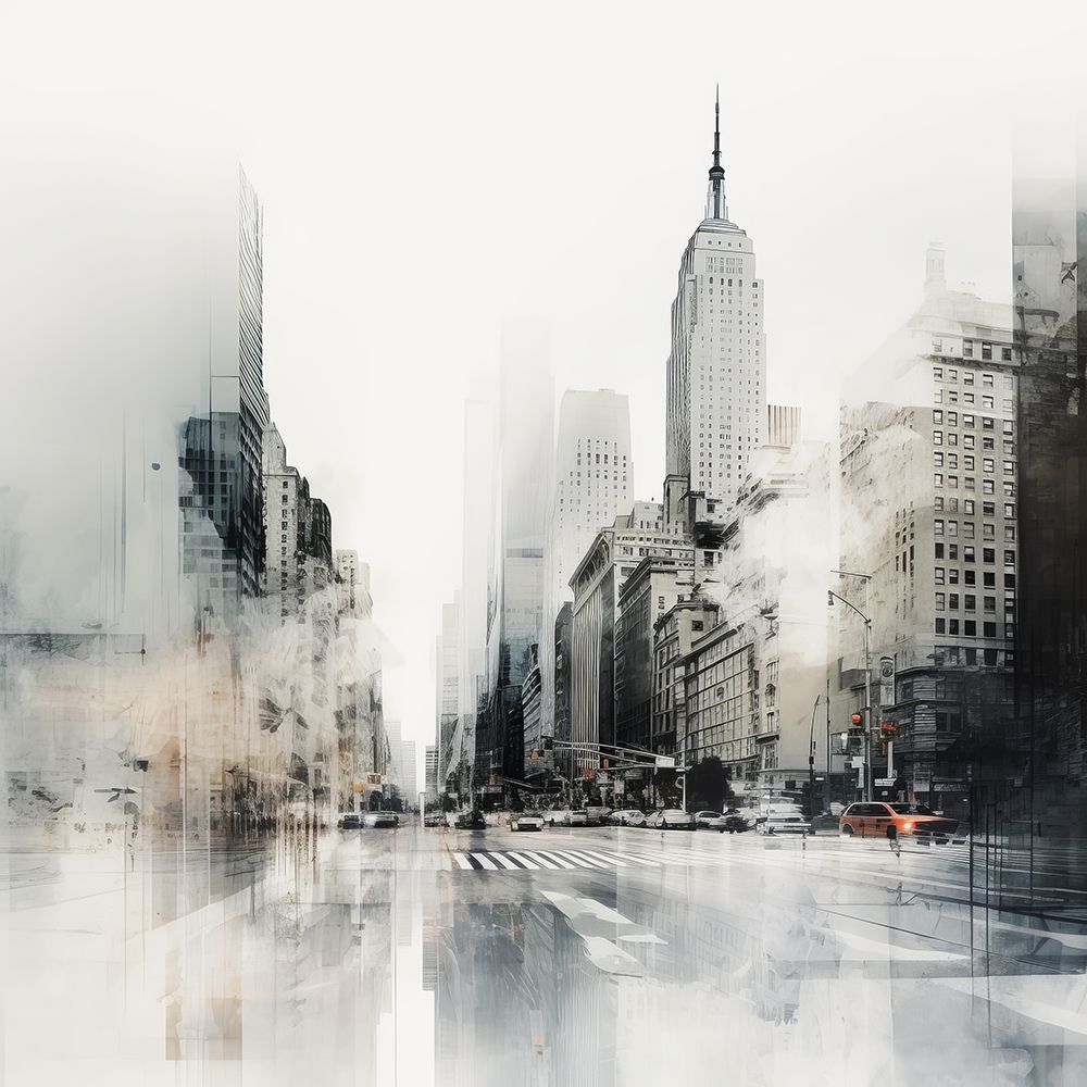 Art Print: New York Layered Urban II