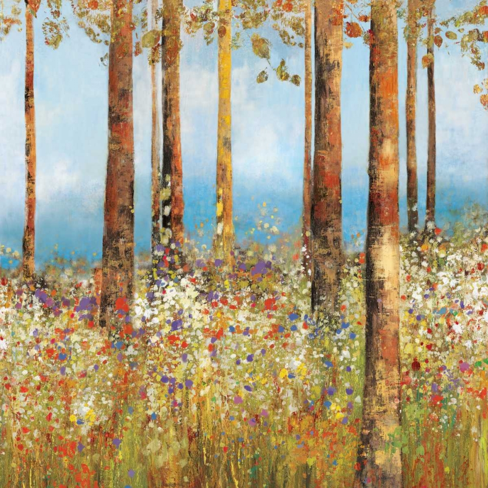 Wall Art Painting id:79653, Name: Field of Flowers  II, Artist: PI Studio