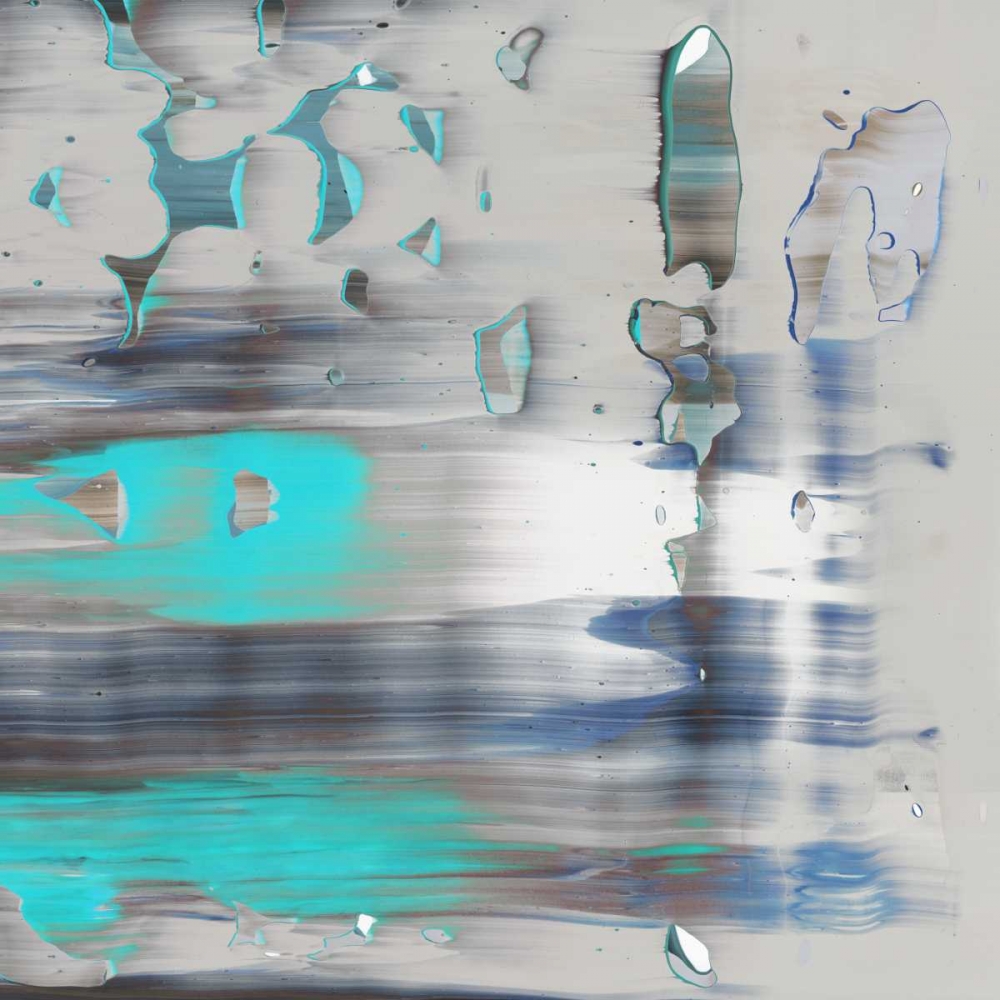 Wall art: Blue Swim II, by PI Galerie