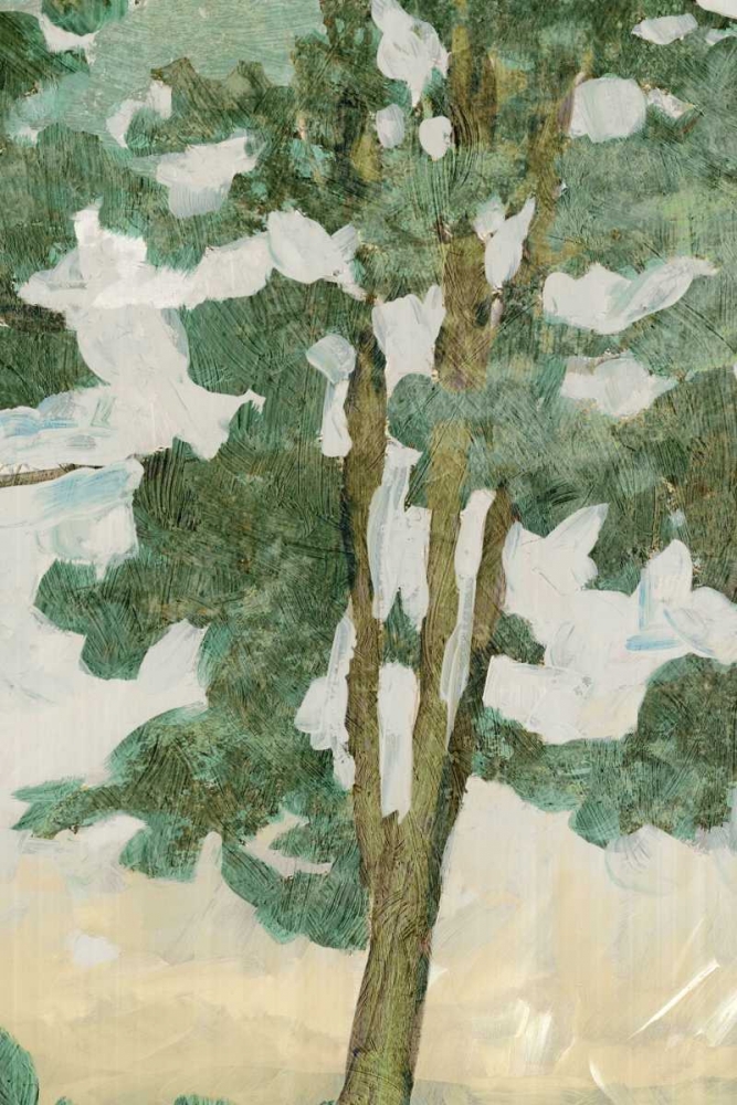 Wall art: Green Tree Line II, by PI Galerie