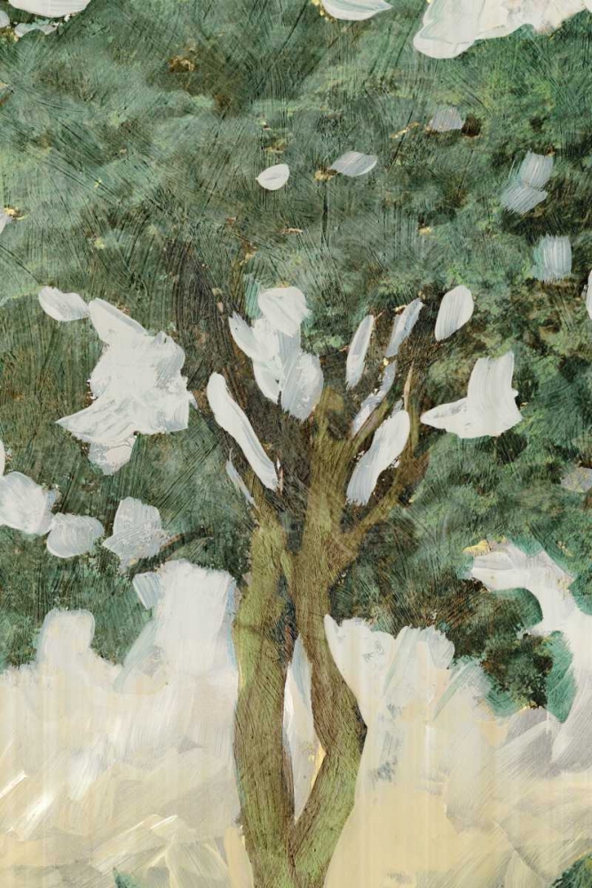 Wall art: Green Tree Line III, by PI Galerie