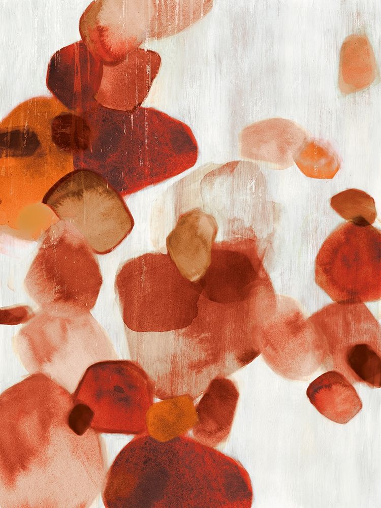 Art Print: Shadow Pebbles I Cinnamon Version