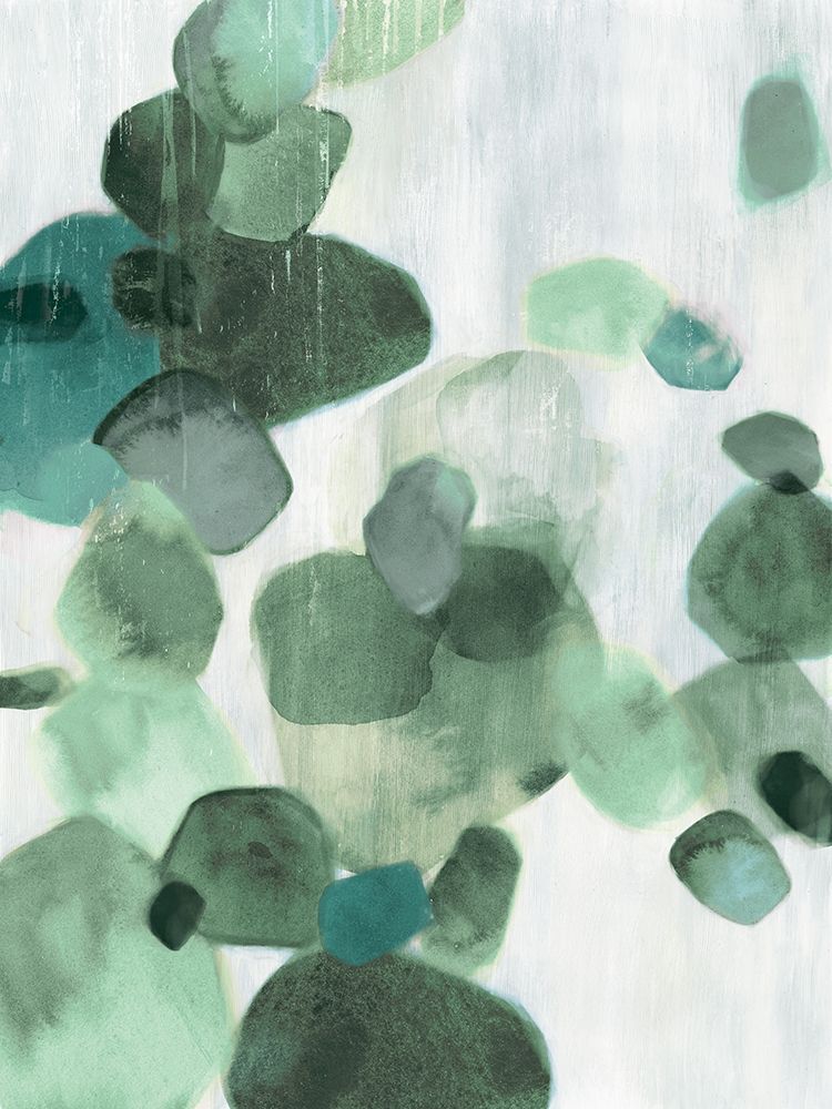 Wall Art Painting id:193419, Name: Shadow Pebbles I Mint Version, Artist: PI Studio  