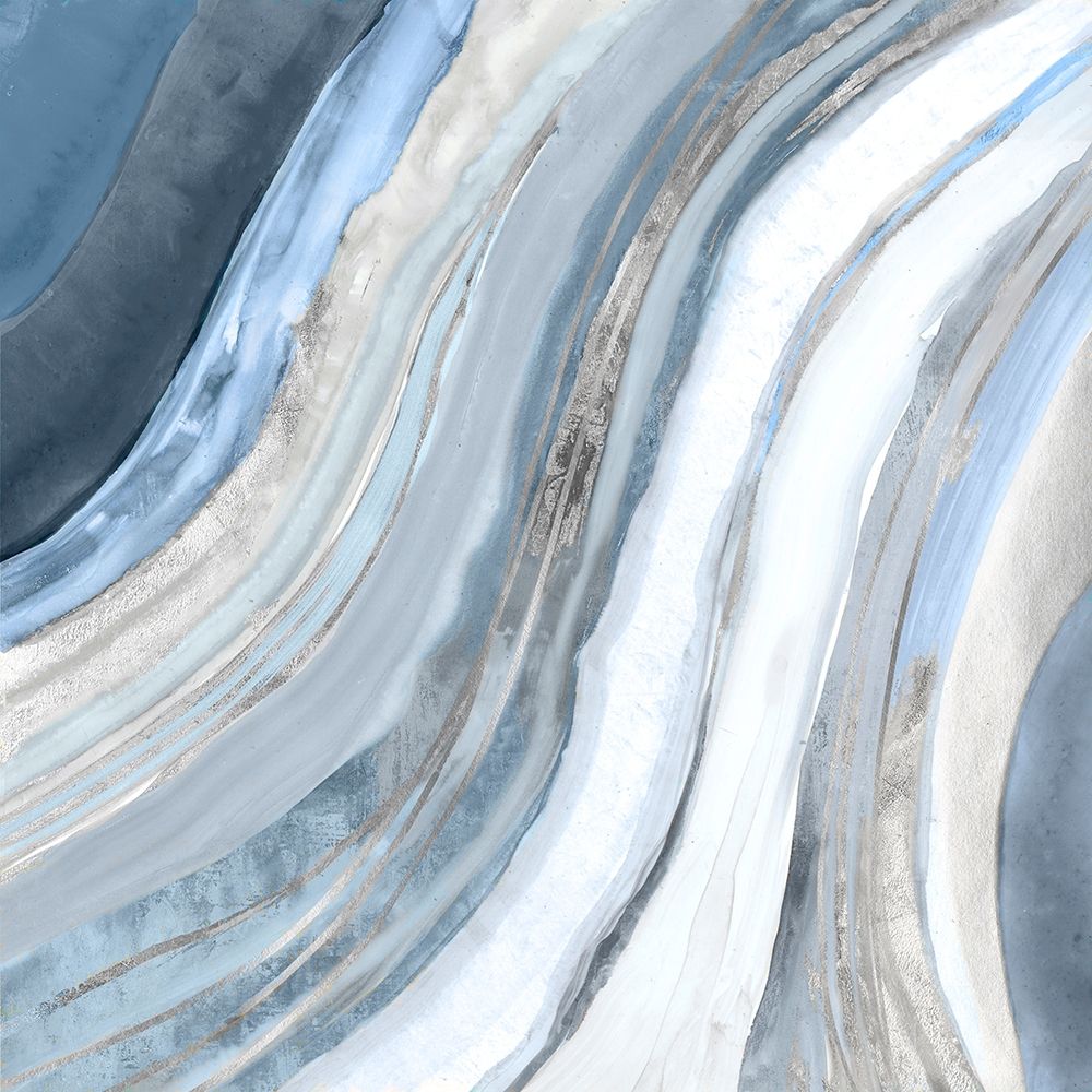 Wall Art Painting id:208332, Name: Agate I Silver Version, Artist: PI Studio 