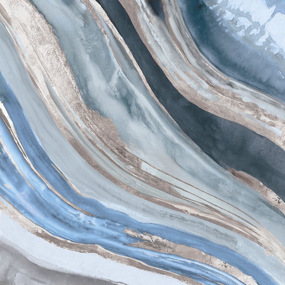 Wall Art Painting id:208333, Name: Agate II Silver Version, Artist: PI Studio 