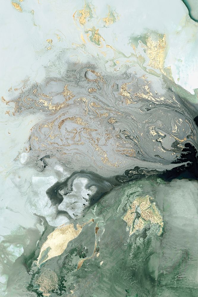 Wall art: Ocean Splash I Mint Version, by PI Studio