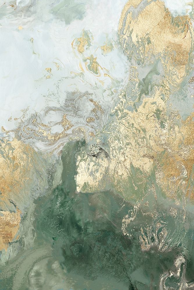 Wall art: Ocean Splash II Mint Version, by PI Studio