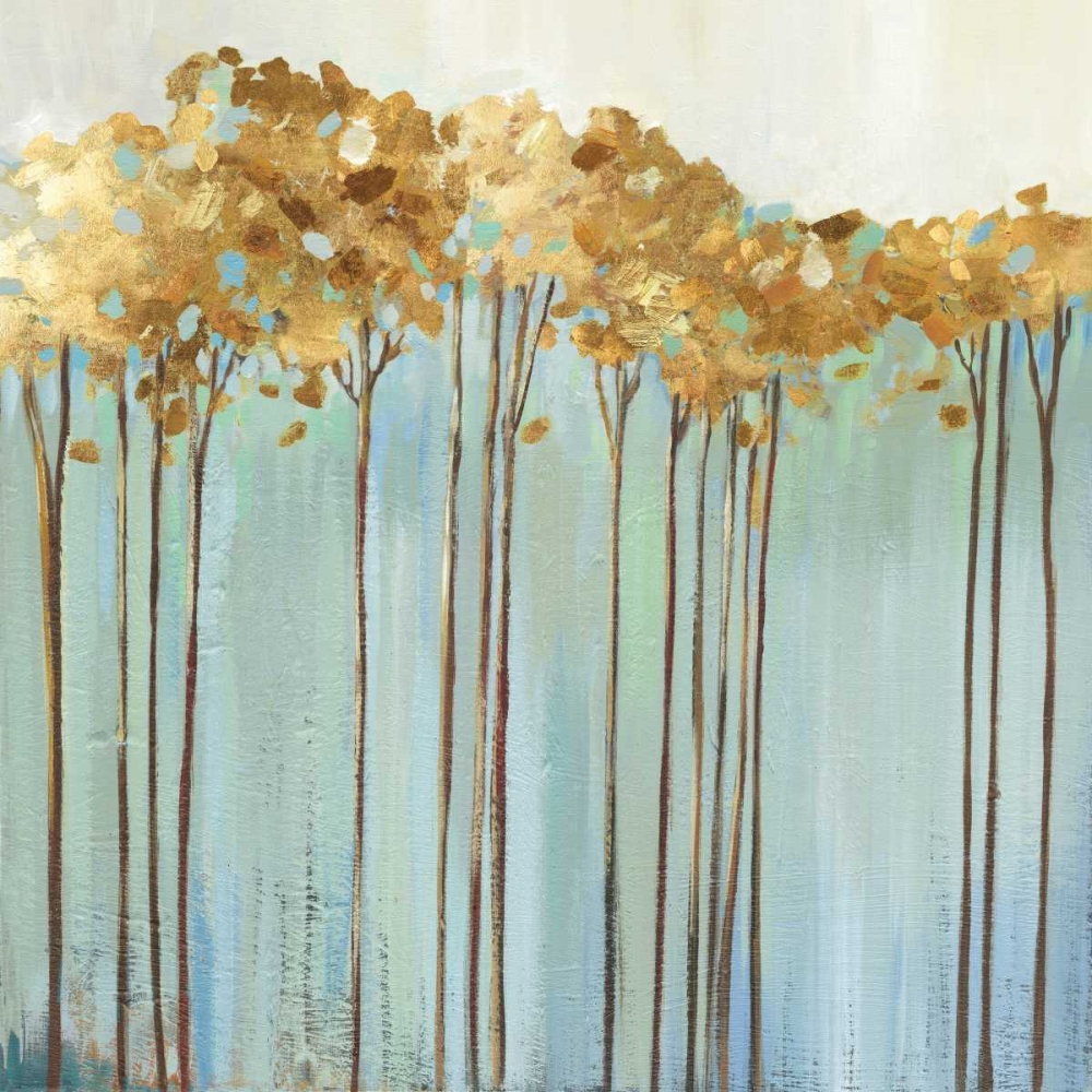 Wall art: Teal Trees I, by Pearce, Allison