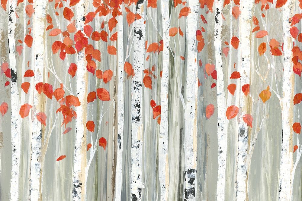 Wall art: Red Leaves, by Pearce, Allison
