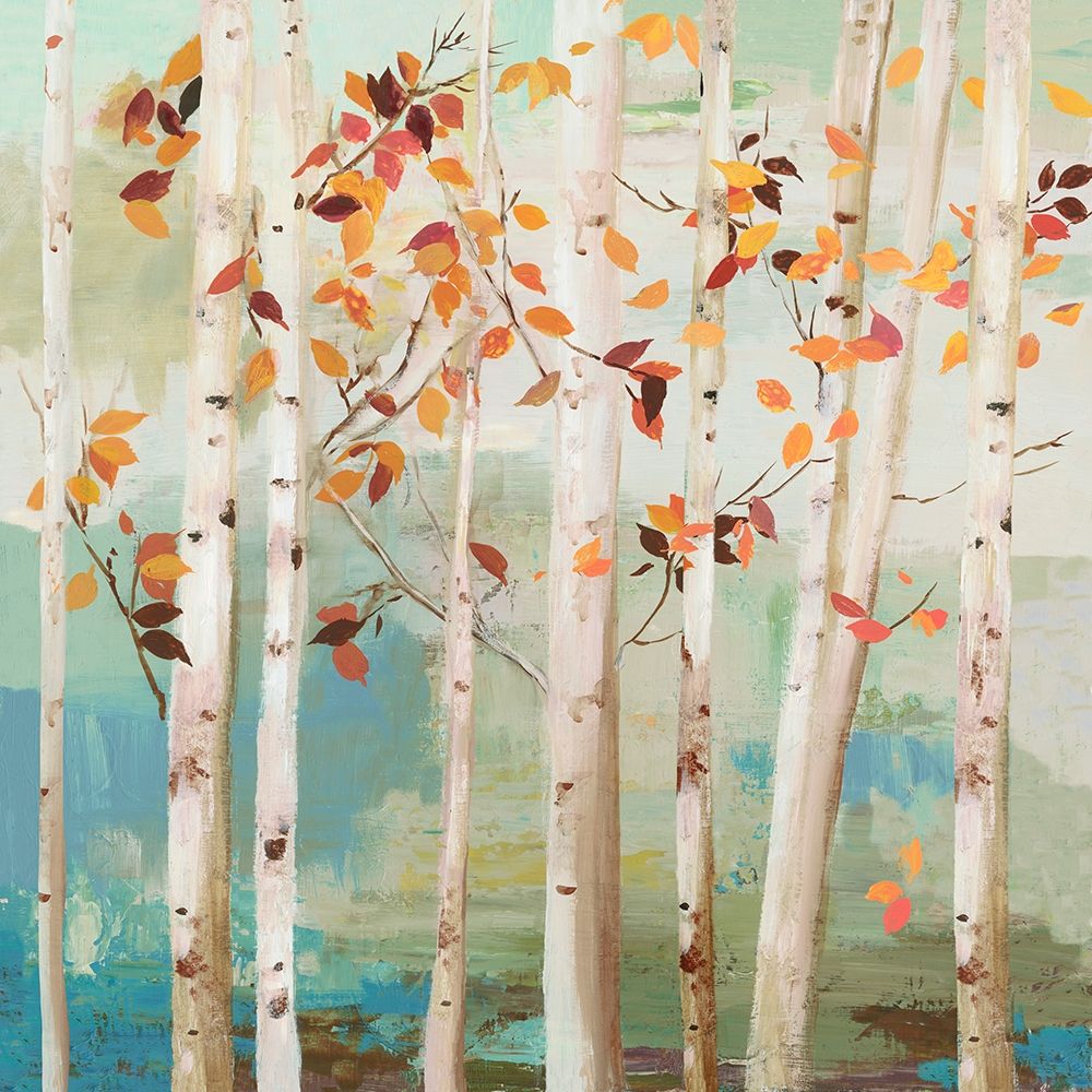 Wall Art Painting id:221822, Name: Fall Birch Trees , Artist: Pearce, Allison