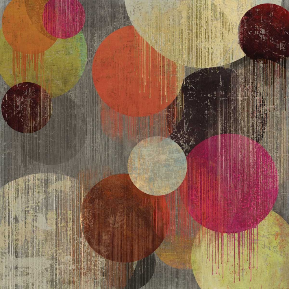 Wall Art Painting id:10965, Name: Magenta Bubbles II, Artist: Reeves, Tom