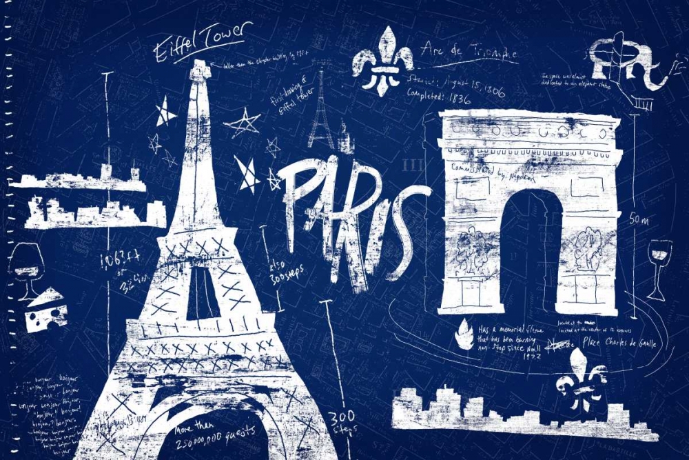Art Print: Paris Blue