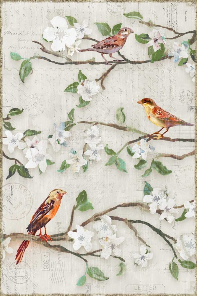 Wall Art Painting id:107703, Name: Songs of Blossoms II, Artist: Selkirk, Edward