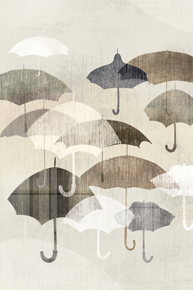 Wall art: Umbrella Rain I, by Selkirk, Edward