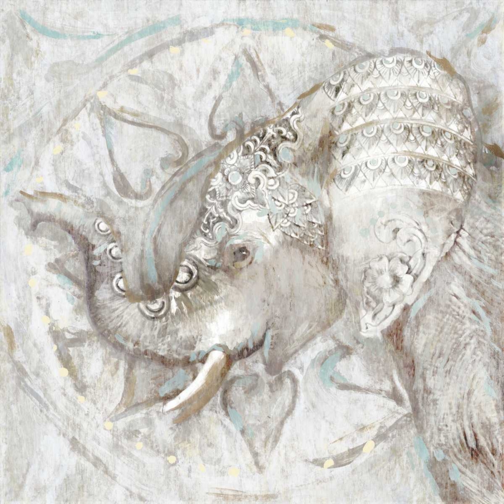 Wall Art Painting id:126645, Name: Ivory Elephant II, Artist: Selkirk, Edward