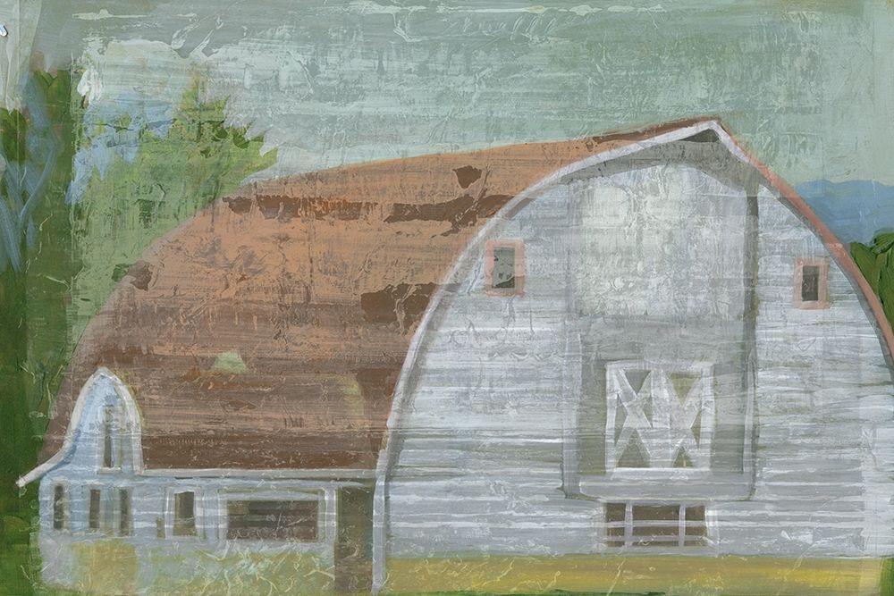 Wall Art Painting id:395161, Name: Country Barn II, Artist: Stellar Design Studio