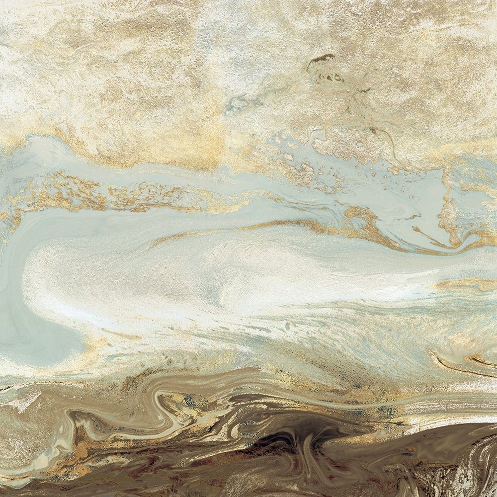 Wall Art Painting id:208338, Name: Ocean Blue Gold Version, Artist: Kroeker, Wendy