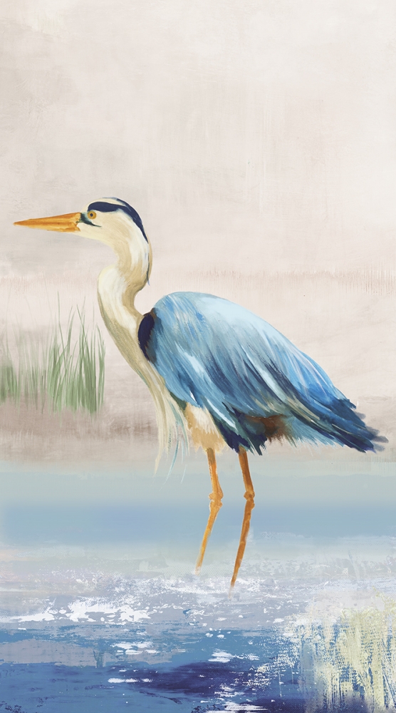 Wall art: Heron On The Beach II, by Wilson, Aimee