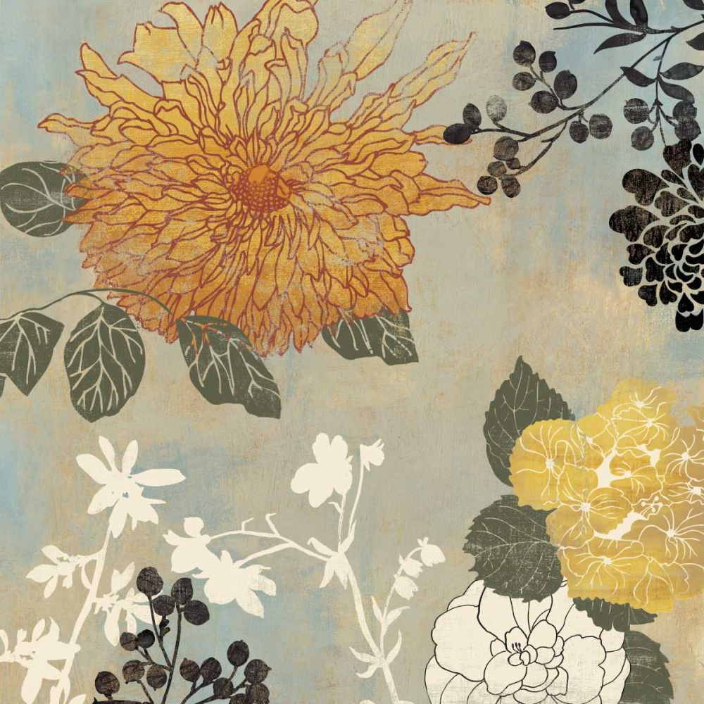 Wall Art Painting id:11022, Name: Grace Flowers I, Artist: Wilson, Aimee