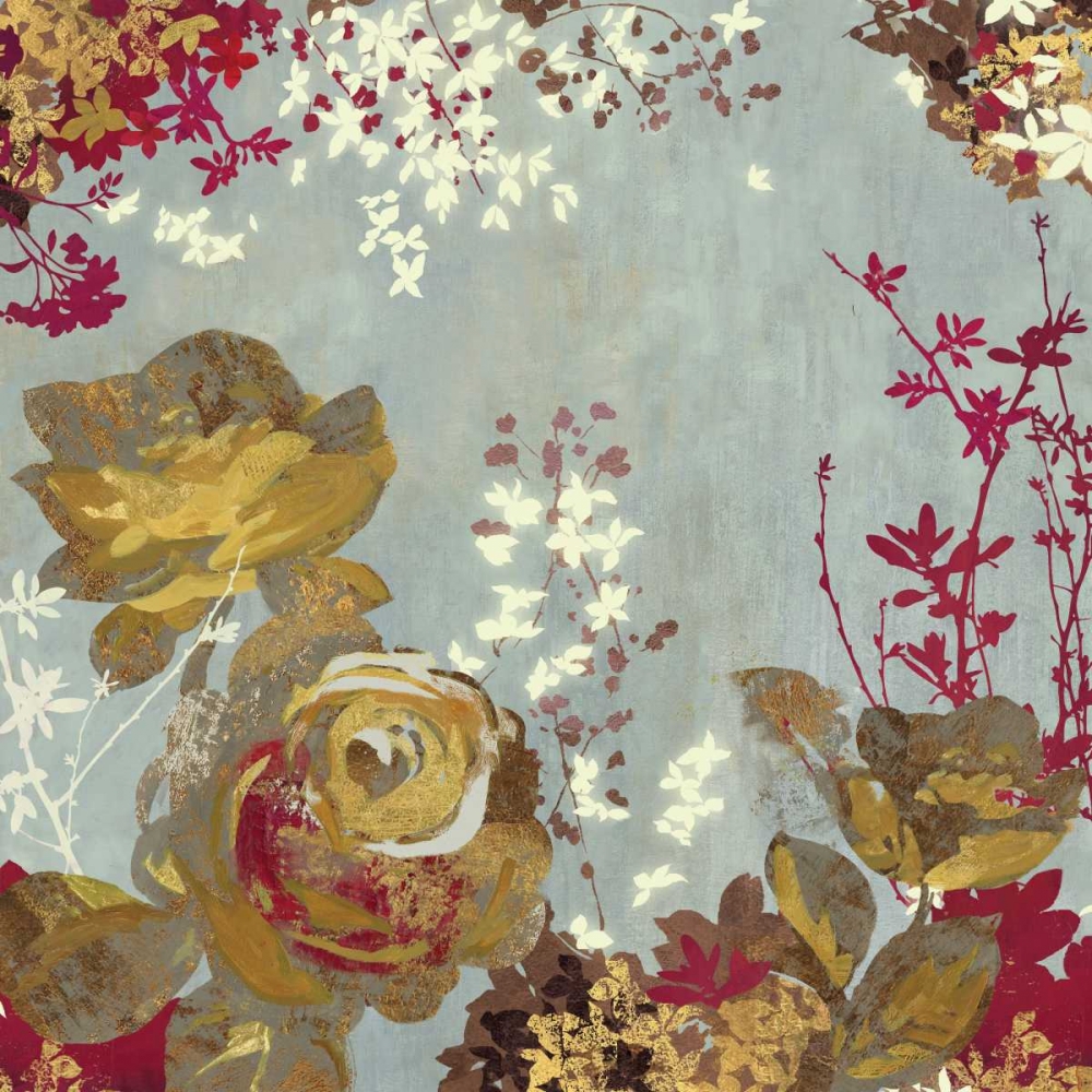 Wall art: Golden Roses I, by Wilson, Aimee