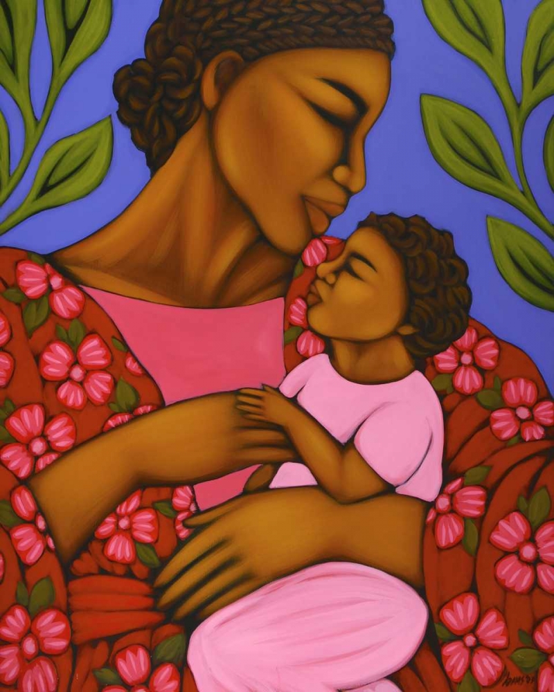 Wall art: African Mother and Baby, by Adams, Tamara