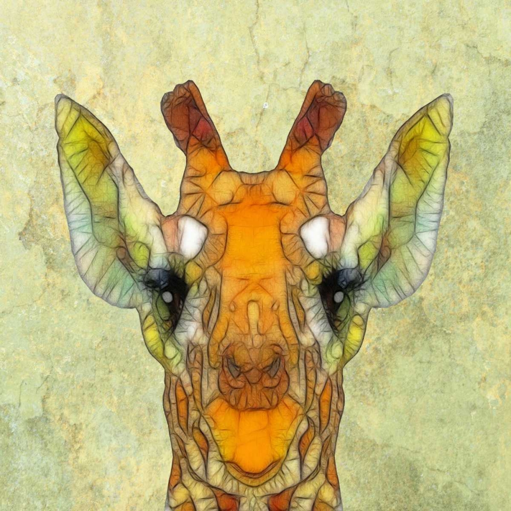 Wall Art Painting id:65655, Name: Abstract Giraffe Calf, Artist: Ancello