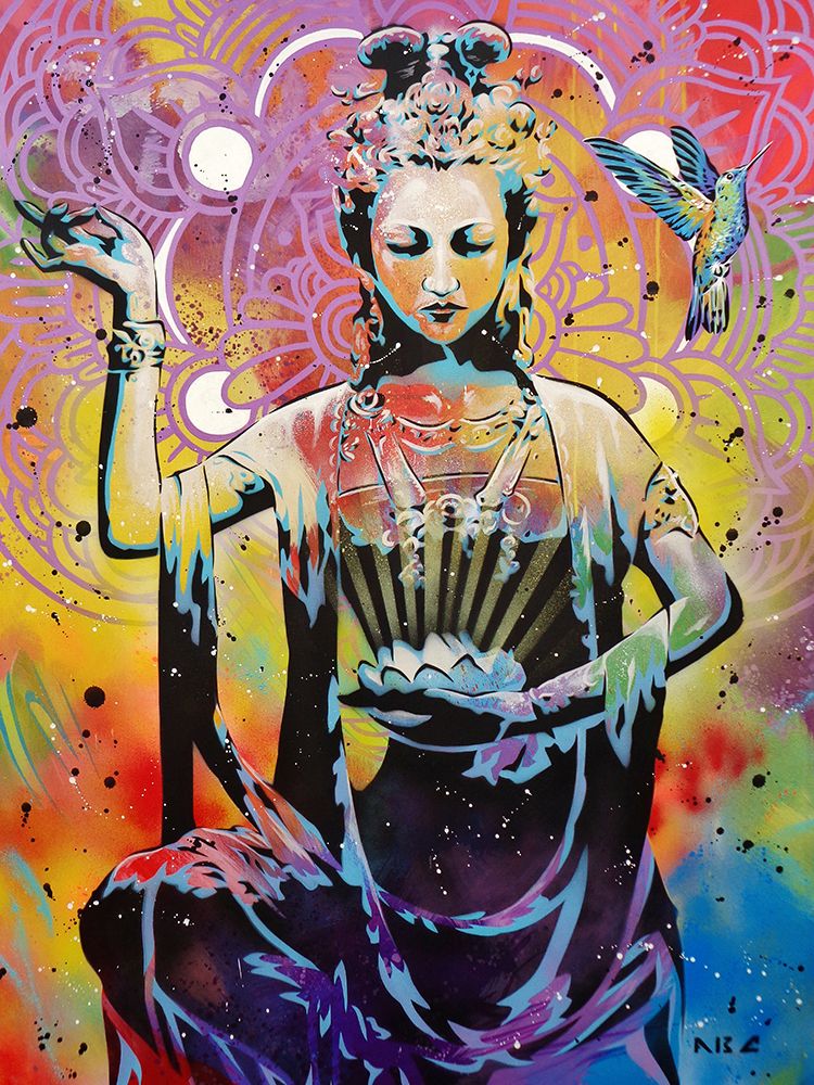 Wall art: Harmonious Chakra, by AbcArtAttack