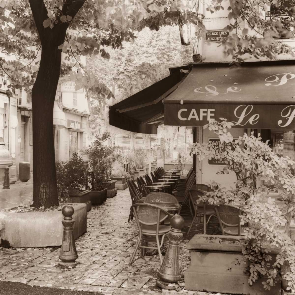 Art Print: Cafe Aix-en-Provence