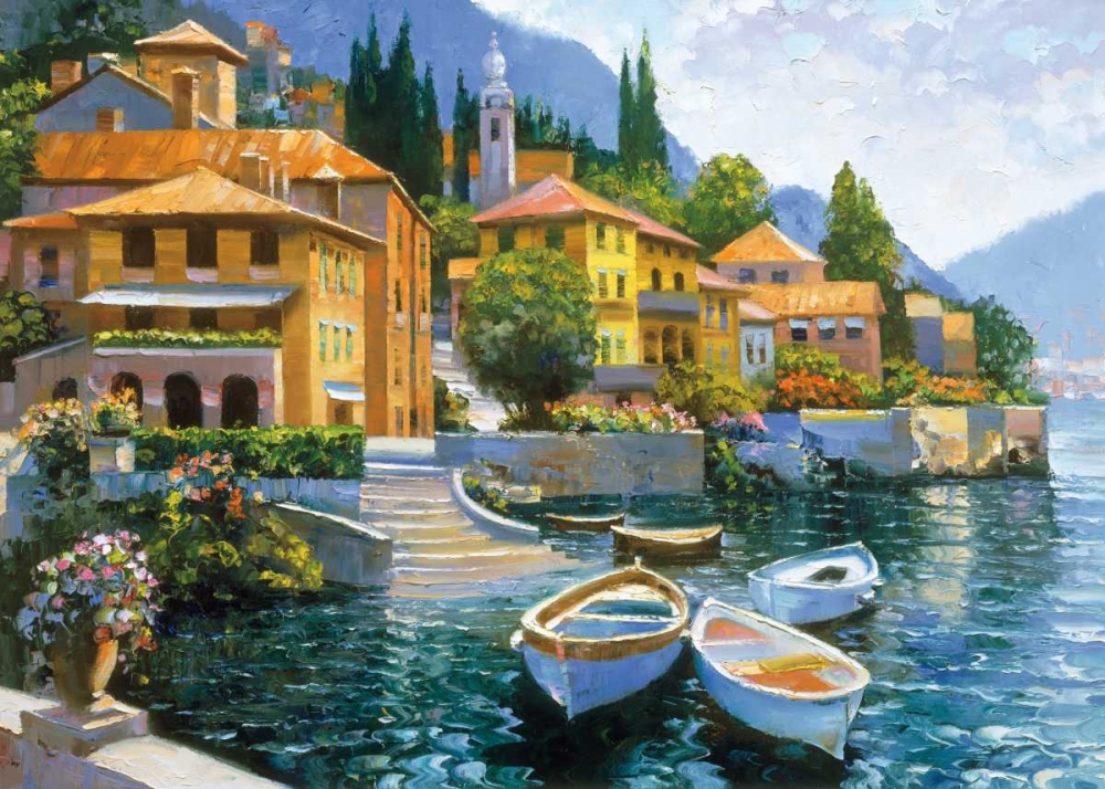 Art Print: Lake Como Landing