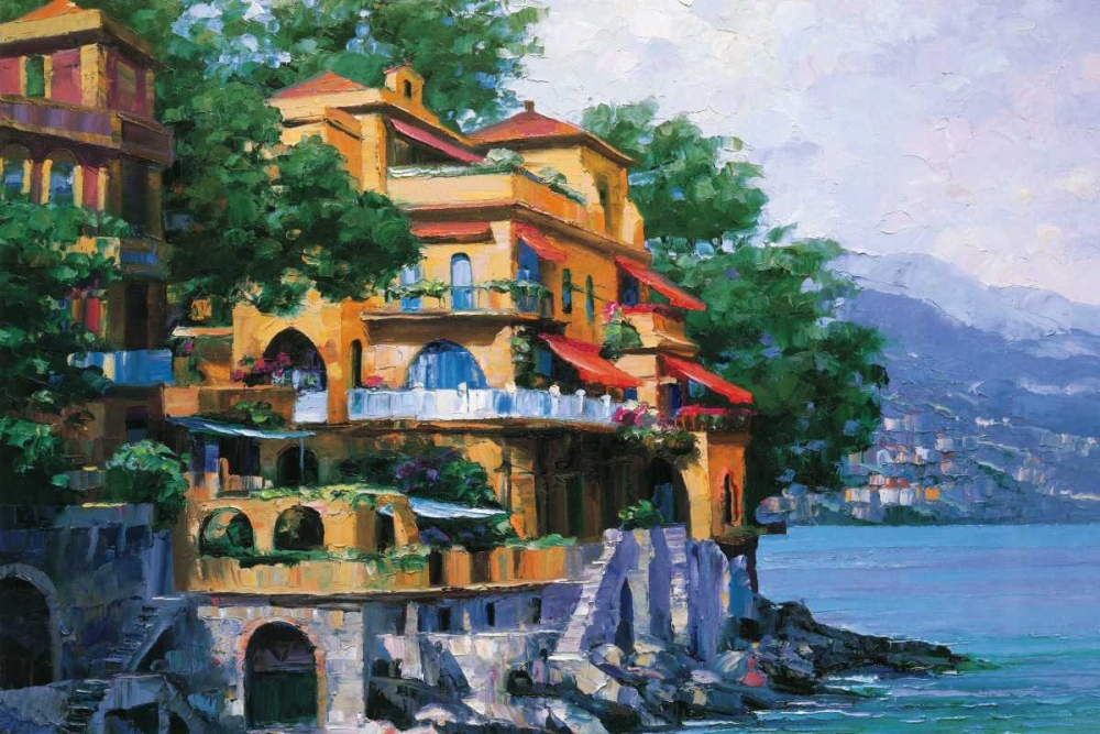 Wall Art Painting id:13644, Name: Portofino Villa, Artist: Behrens, Howard