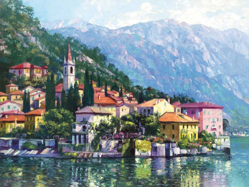 Wall Art Painting id:13645, Name: Reflections of Lake Como, Artist: Behrens, Howard