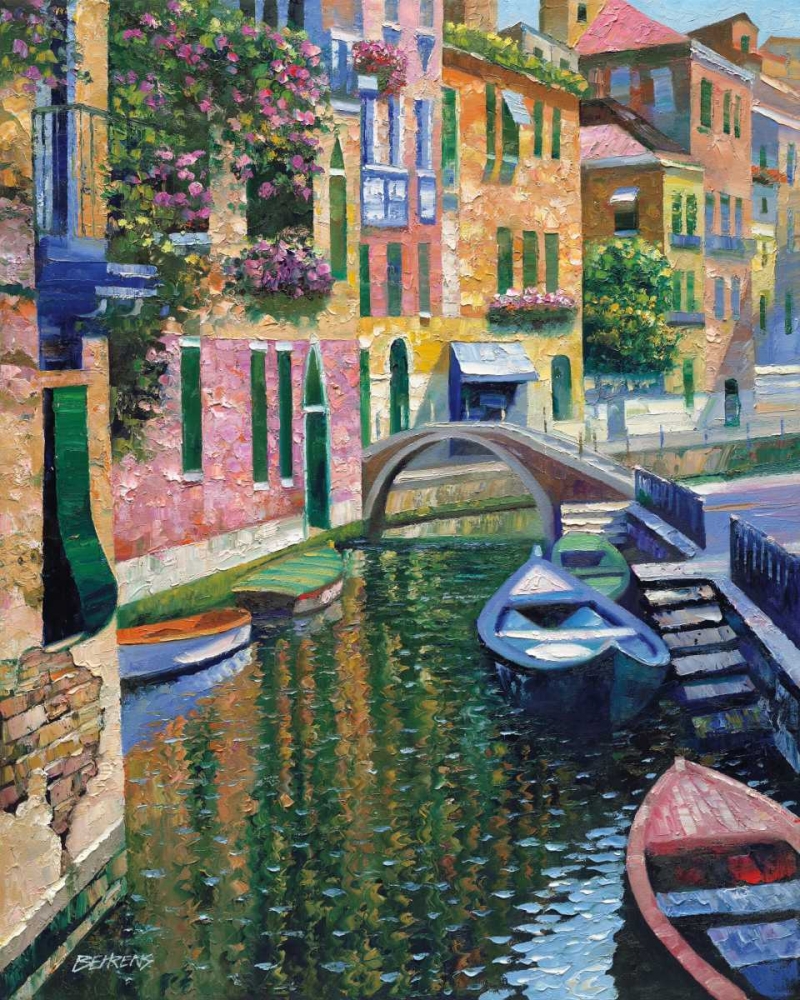 Wall Art Painting id:13647, Name: Romantic Canal, Artist: Behrens, Howard
