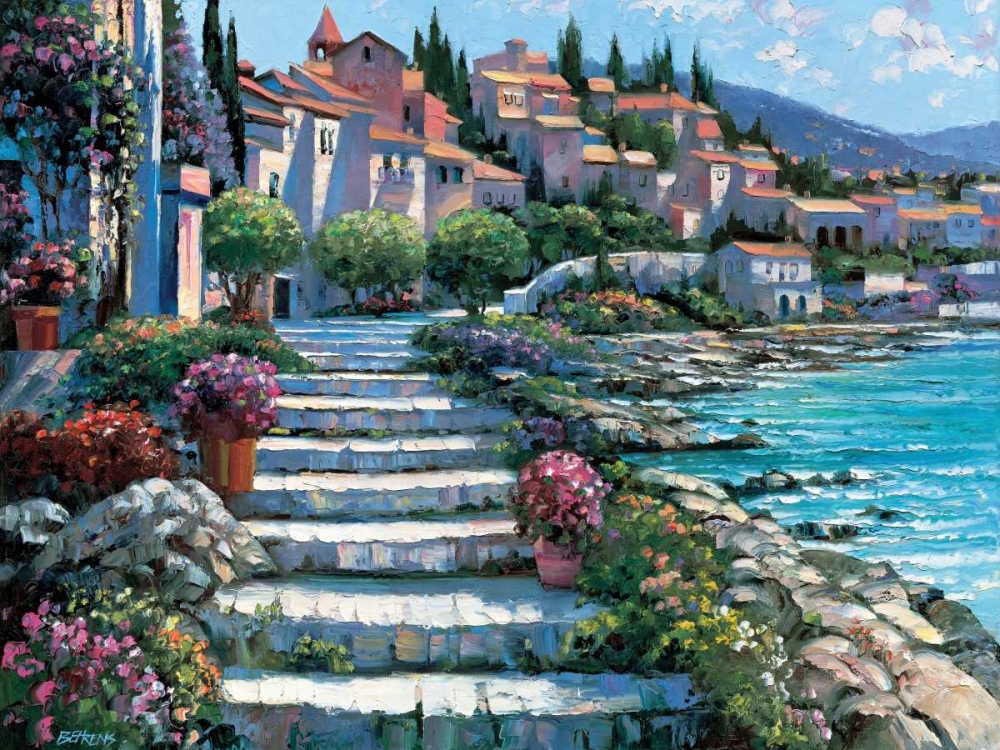 Art Print: Steps of St. Tropez
