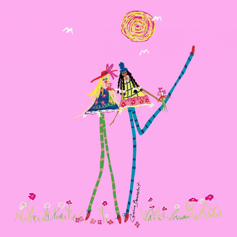 Wall Art Painting id:32692, Name: Best Friends, Artist: Benchetrit, Caroline