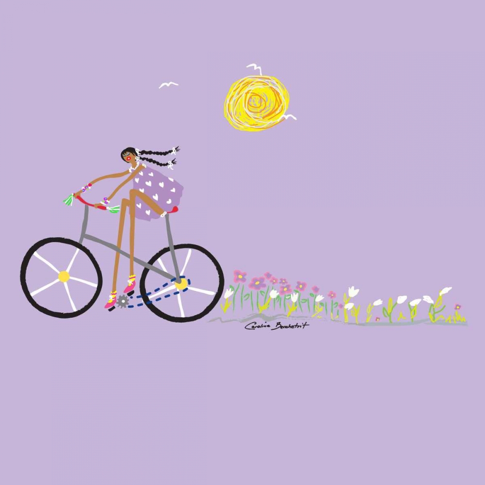 Wall Art Painting id:32699, Name: Tour de Girls 2, Artist: Benchetrit, Caroline