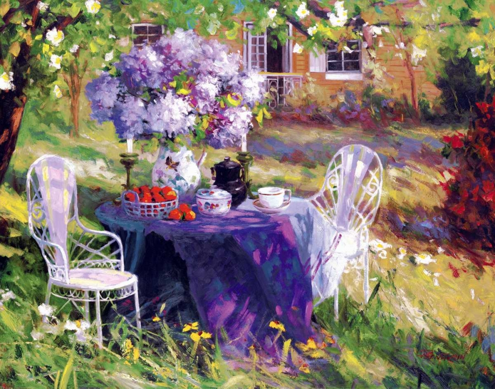 Wall Art Painting id:32700, Name: Lilac Tea Party, Artist: Benjamin