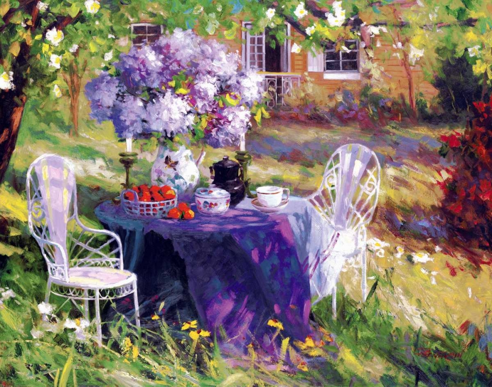 Art Print: Lilac Tea Party