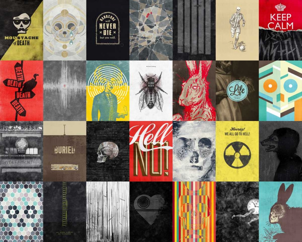 Wall art: Death Skulls, by Beer, Hannes