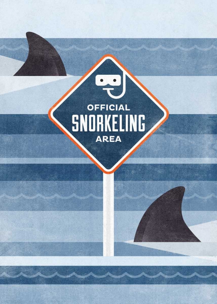 Wall art: Official Snorkeling Area, by Beer, Hannes