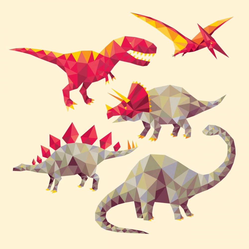Art Print: Geo Saurs